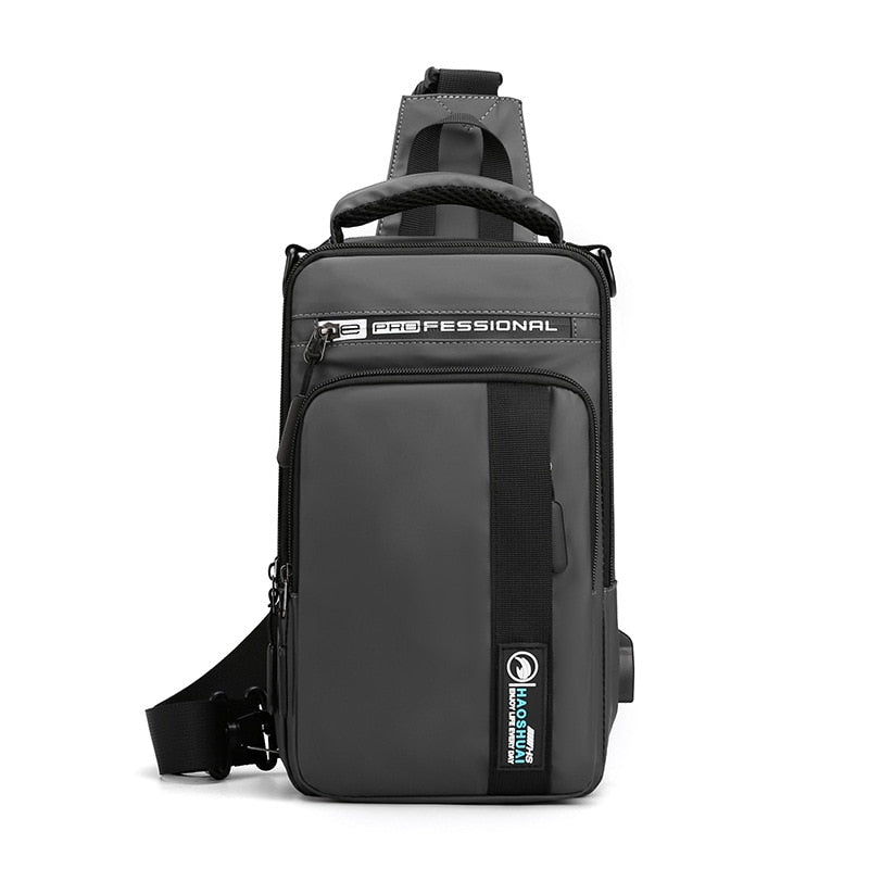 Mochila Transversal Masculina Impermeável
