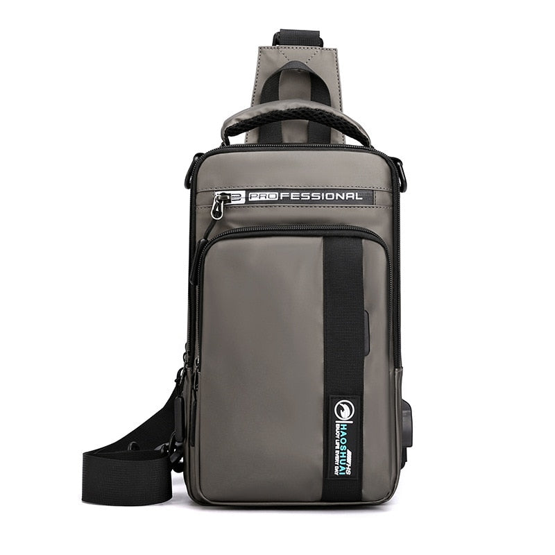 Mochila Transversal Masculina Impermeável