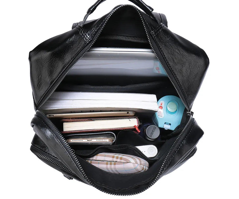 Mochila Masculina de Couro Milano