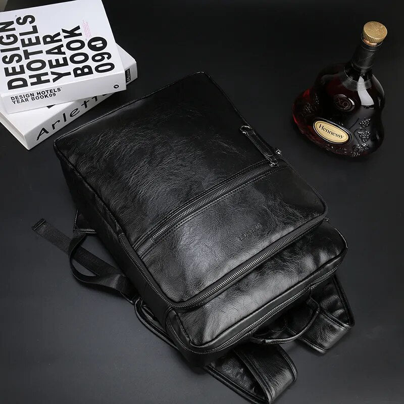 Mochila Masculina de Couro Milano
