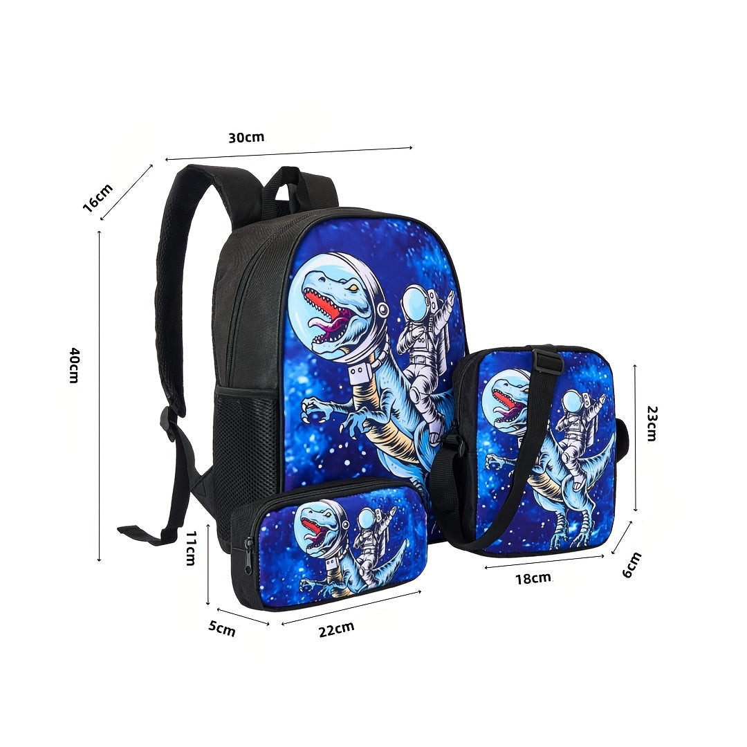 Kit Escolar Astronauta e Foguete - Mochila, Lancheira e Estojo 7