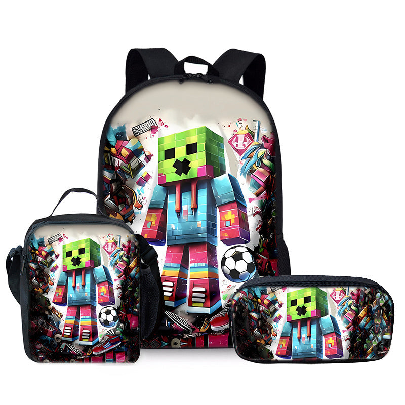 Kit Escolar Creeper - Mochila, Lancheira e Estojo