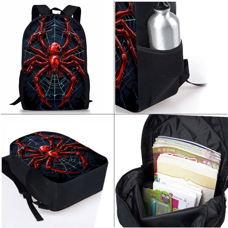 Kit Escolar Design Teia de Aranha - Mochila, Lancheira e Estojo 2