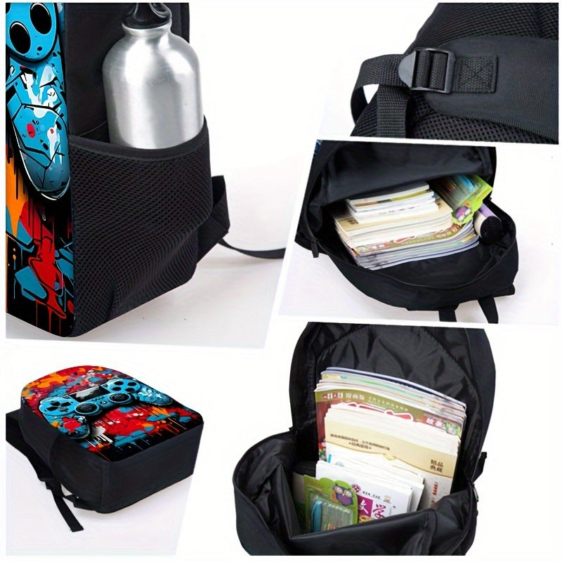 Kit Escolar Estampa Controle de Jogo - Mochila, Lancheira e Estojo 2
