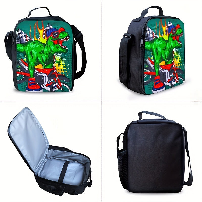 Kit Escolar Estampa Dinossauro - Mochila, Lancheira e Estojo 3