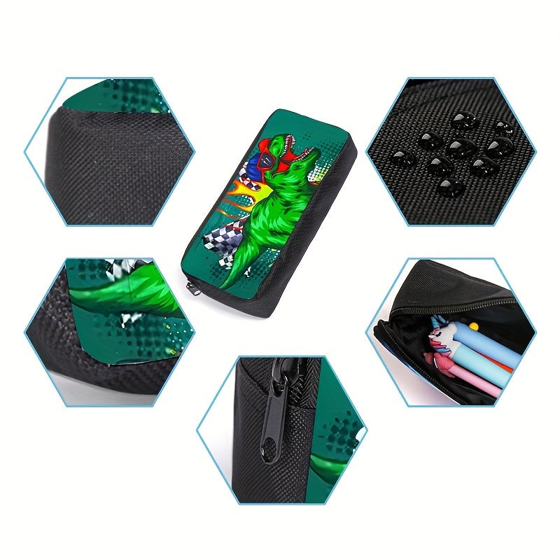 Kit Escolar Estampa Dinossauro - Mochila, Lancheira e Estojo 4