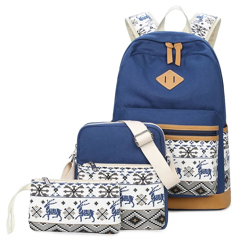 Kit Escolar Hippie - Mochila, Lancheira e Estojo 3