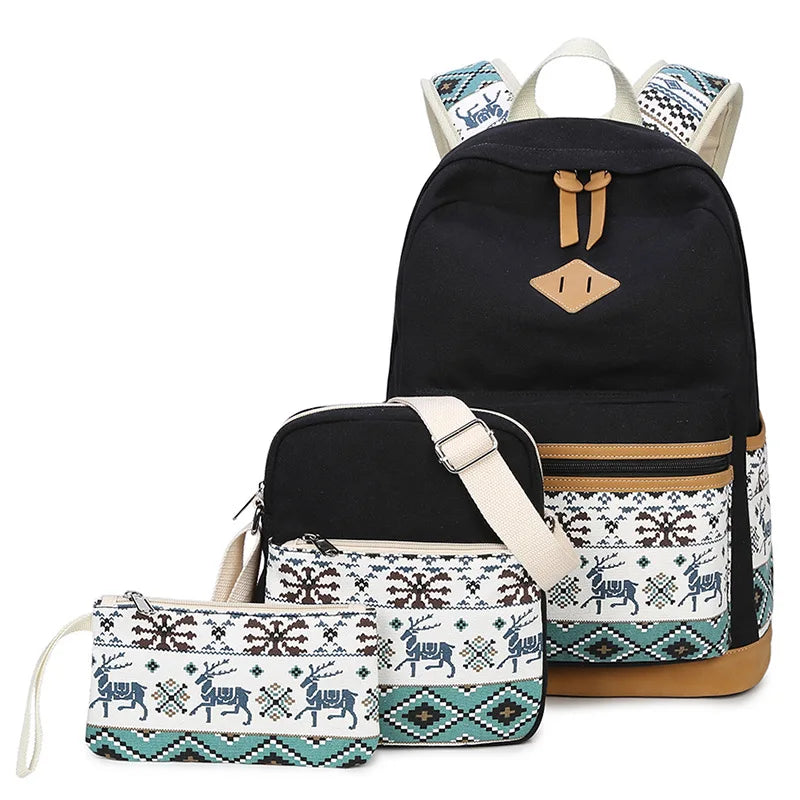 Kit Escolar Hippie - Mochila, Lancheira e Estojo 6
