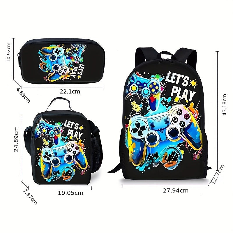 Kit Escolar Let's Play - Mochila, Lancheira e Estojo 5