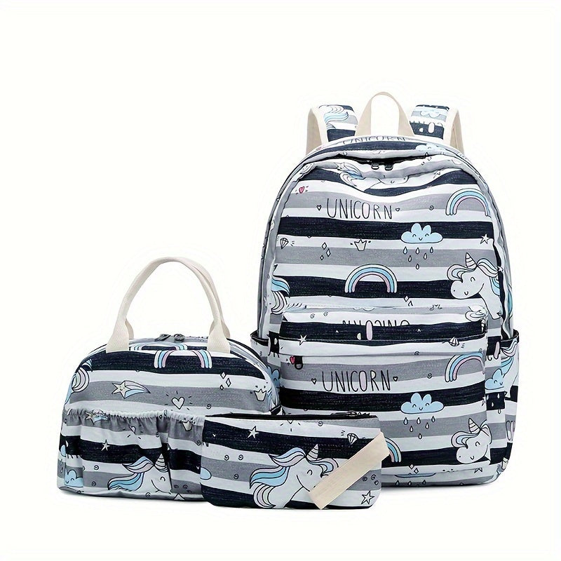 Kit Mochila Escolar Unicorn - Mochila, Estojo e Lancheira 2