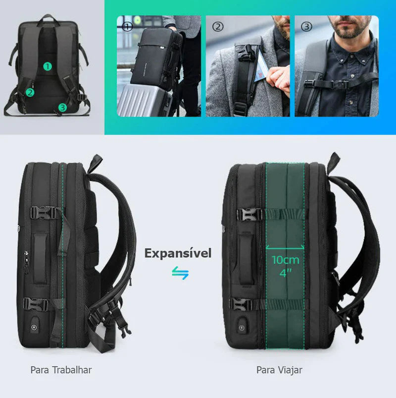 Mochila Executiva Masculina - Bravus