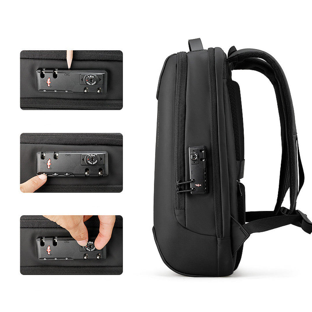 Mochila Executiva Notebook com Trava TSA Black