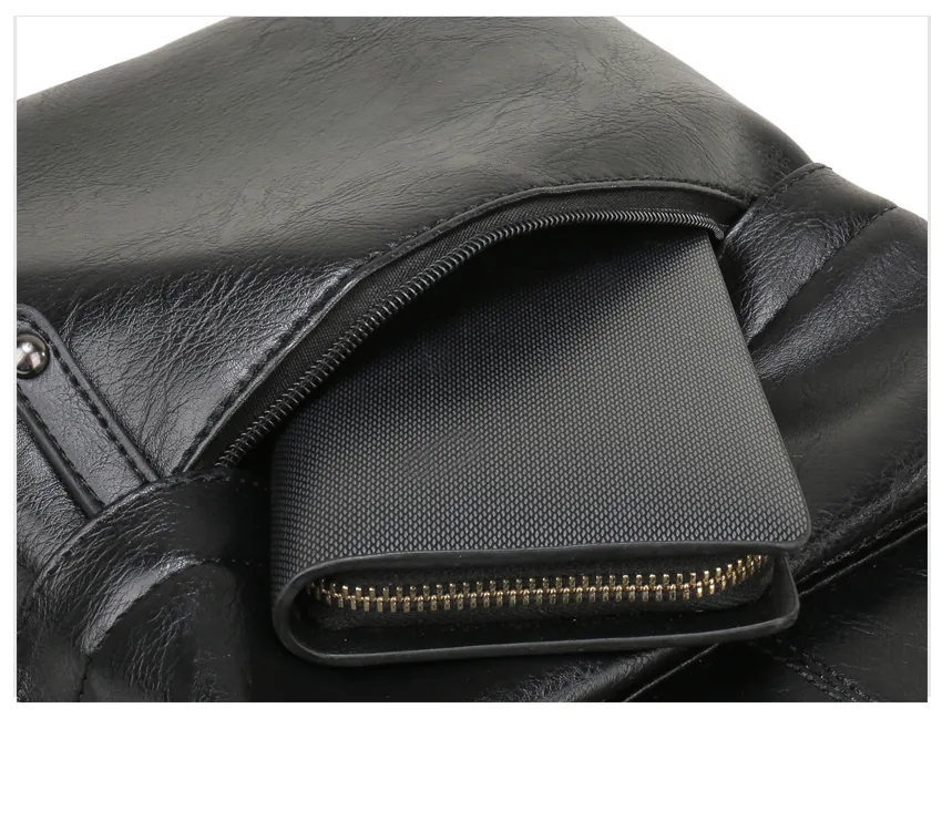 Mochila Masculina de Couro Oxford Luxy