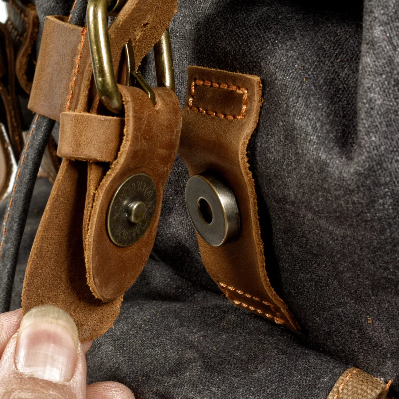 Mochila Masculina de Lona Vintage Style
