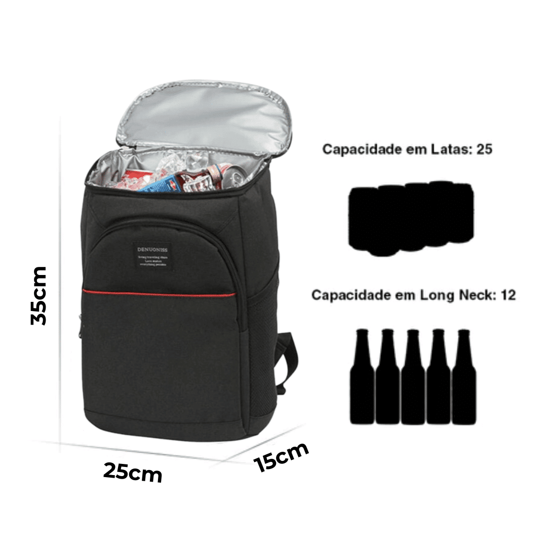 Mochila Cooler Térmica à Prova D’água Anti Vazamento 20L 7