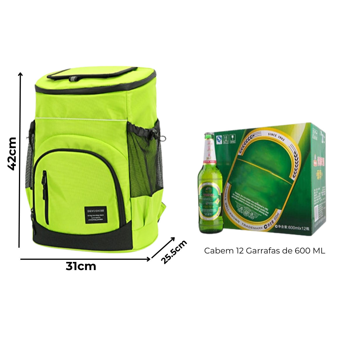 Mochila Cooler Térmica à Prova D’água Anti Vazamento 33L 8
