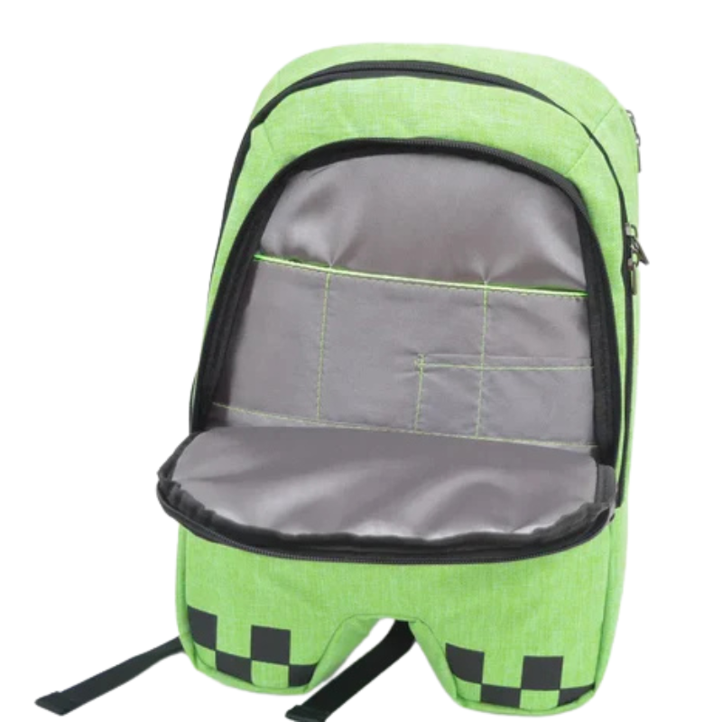 Mochila Escolar Infantil Creeper Minecraft 3