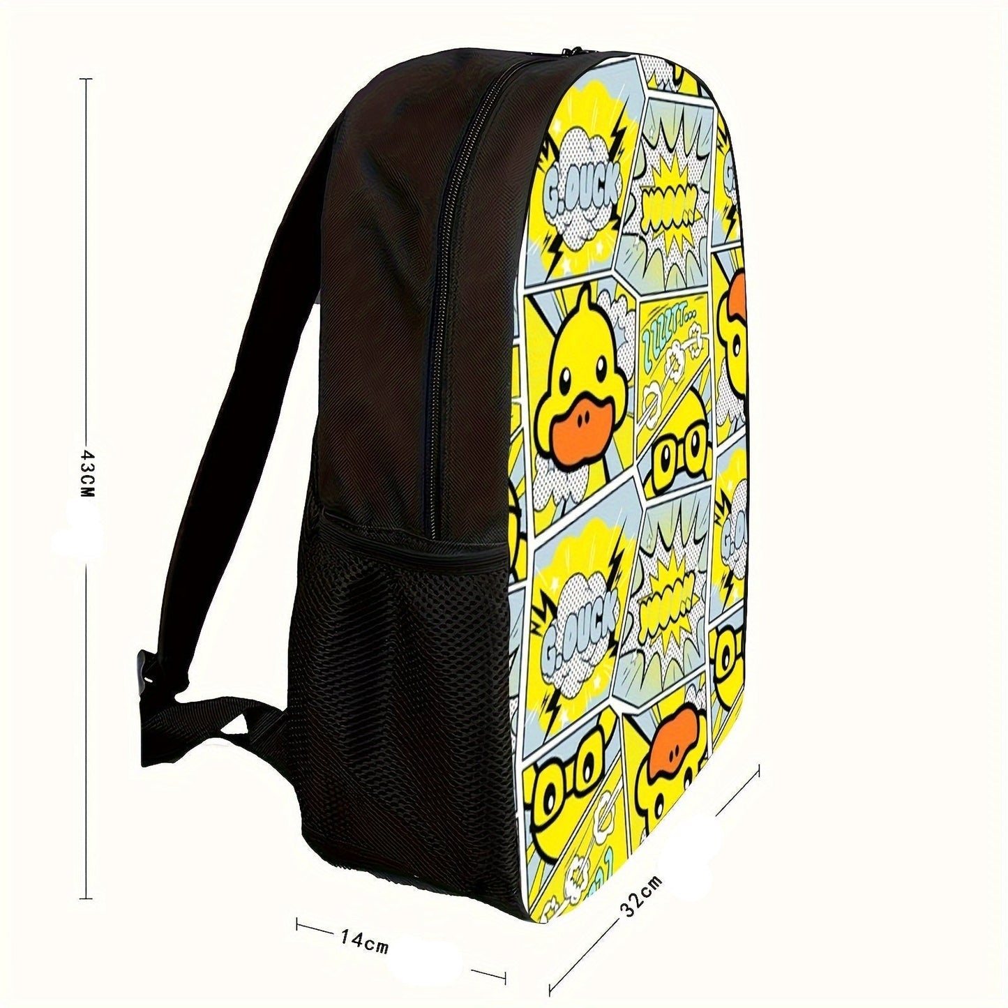 Mochila Escolar Infantil Desenho Patinho 5