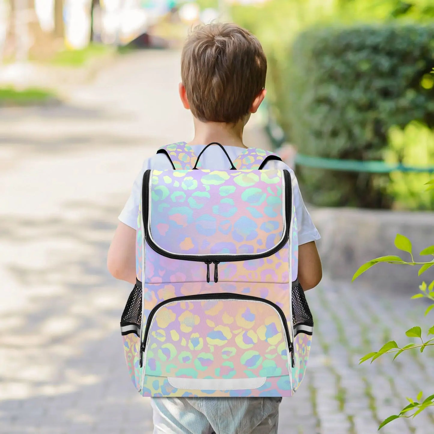 Mochila Escolar Infantil Refletiva Multi-Bolsos 2