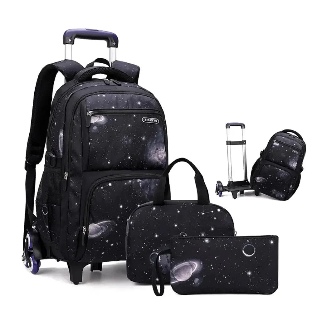 Mochila Escolar Infantil com Rodinhas Universe