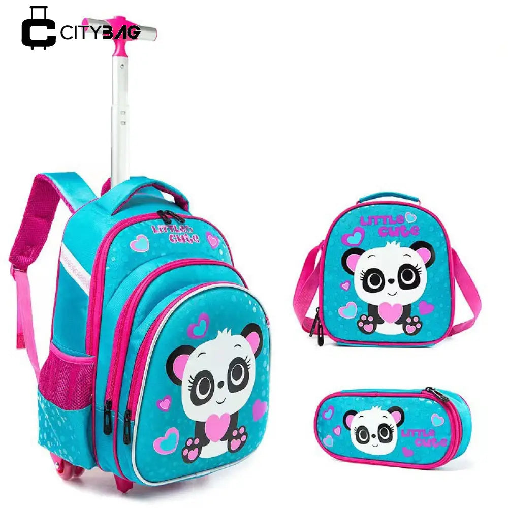 Mochila Escolar Infantil de Rodinhas Desenho 2