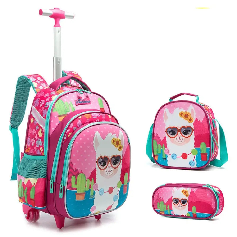Mochila Escolar Infantil de Rodinhas Desenho 3