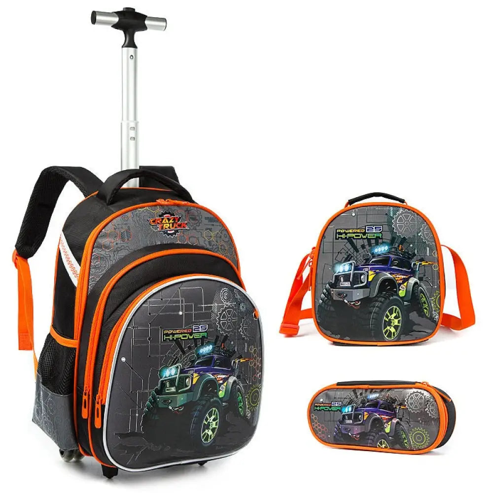Mochila Escolar Infantil de Rodinhas Desenho 5