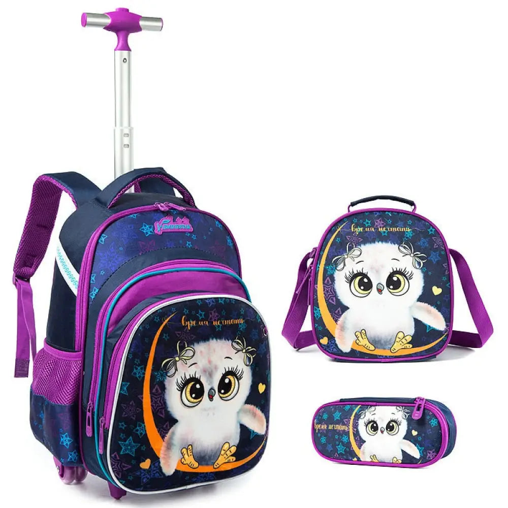 Mochila Escolar Infantil de Rodinhas Desenho 6