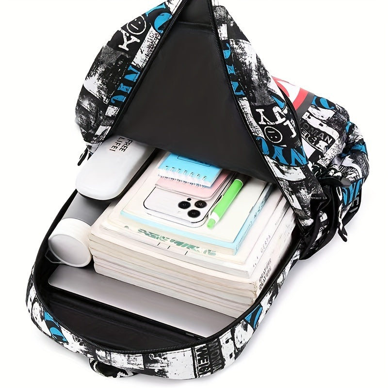 Mochila Escolar Masculina Anti-Furto Impermeável 4