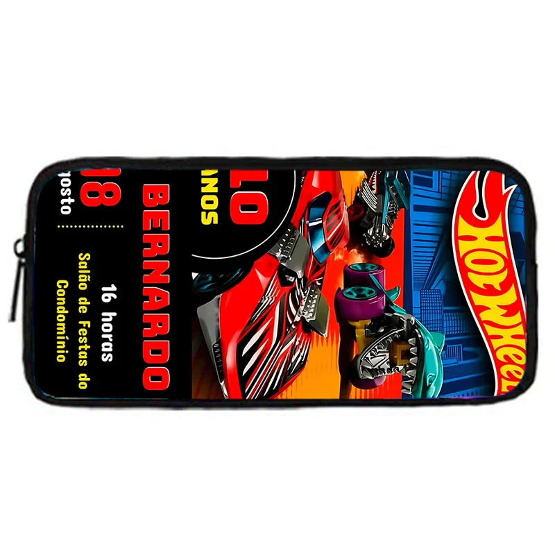 Mochila Escolar Masculina Carrinho de Corrida Desenho 4
