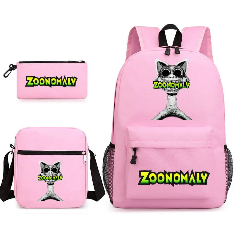 Mochila Escolar Masculina Desenho com Estojo e Lancheira 5