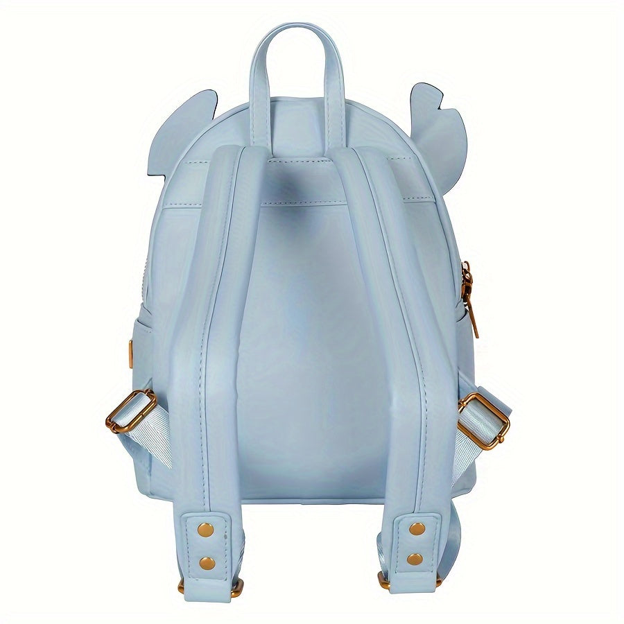 Mochila Escolar Stitch de Couro 3