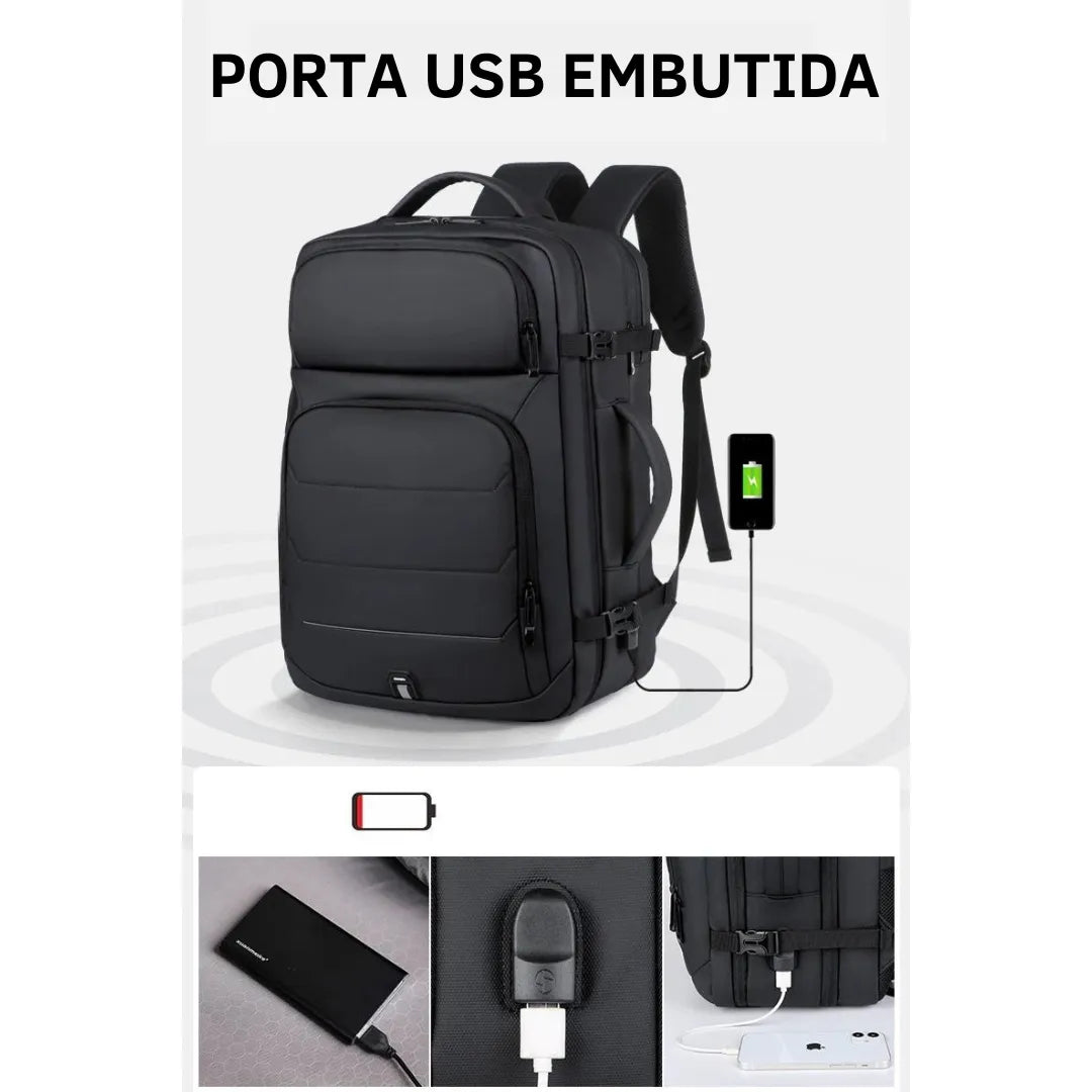 Mochila Executiva Impermeável 50 litros - Casualle Business 5