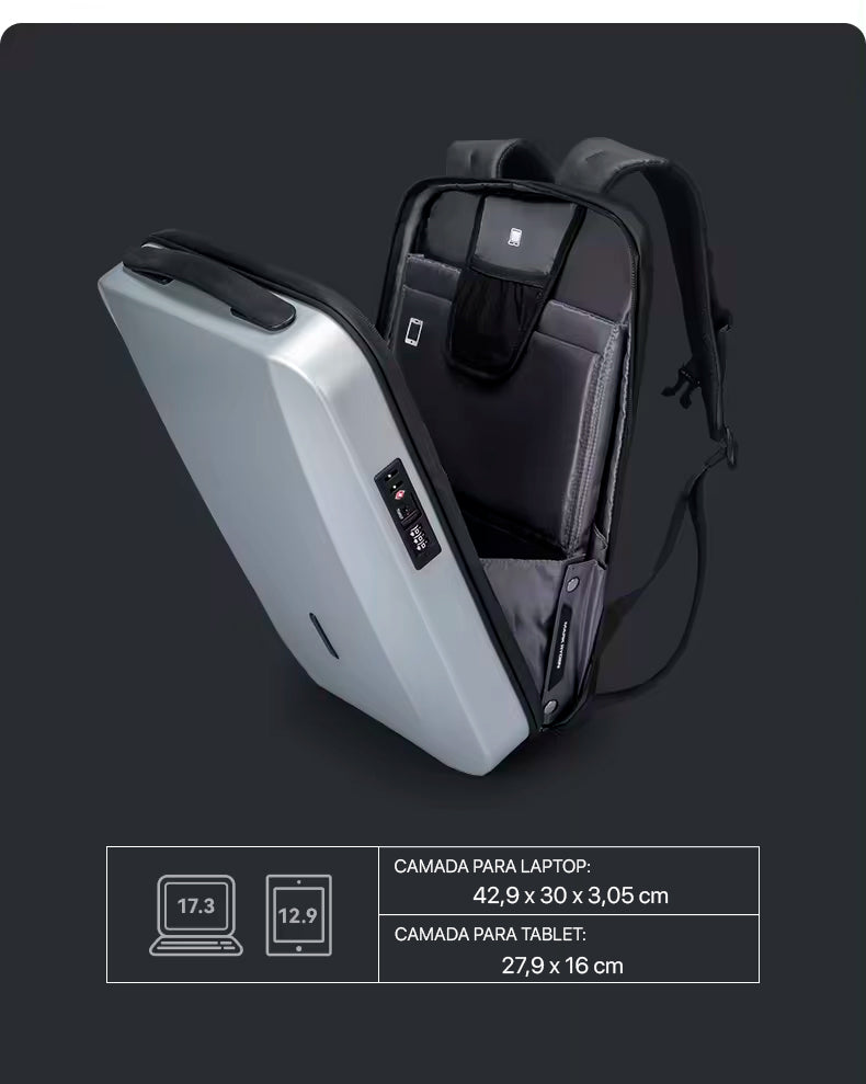 Mochila Executiva Notebook 17" USB e Cadeado TSA Arvon 5