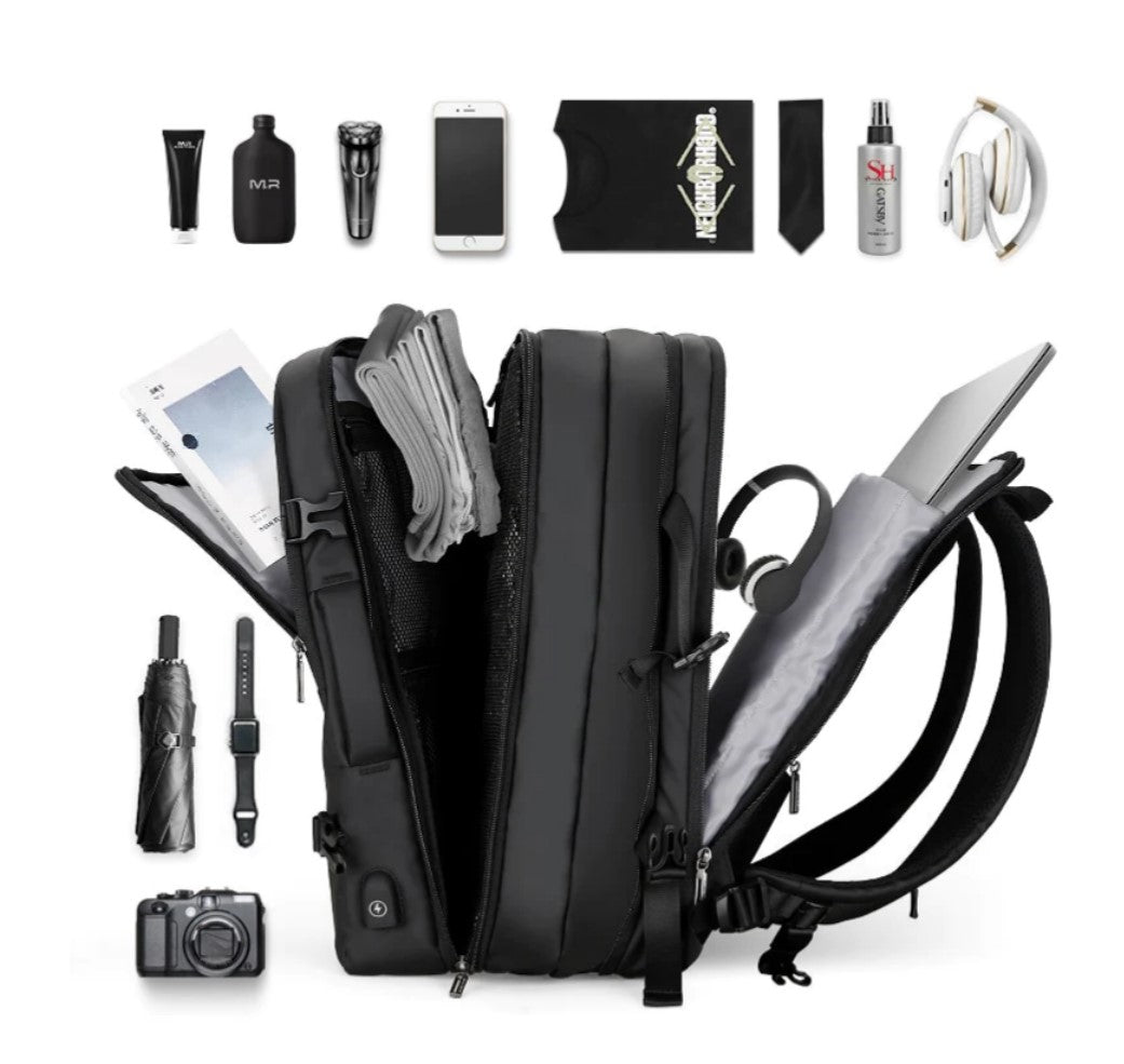 Mochila Expansível 22L a 37L Executiva de Viagem para Notebook 17" Solstice 4