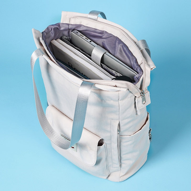 Mochila Feminina Impermeável LumiBag Porta USB 5