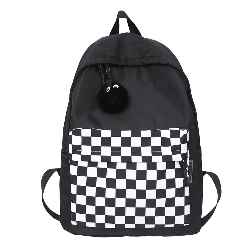 Mochila Feminina Impermeável Xadrez 6