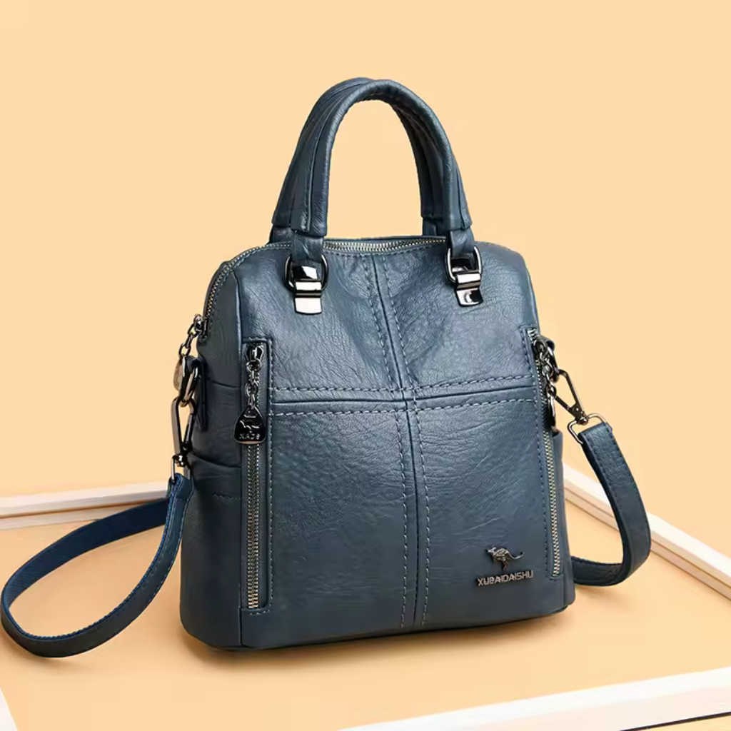 Mochila Feminina de Couro Bagpack Premium 3