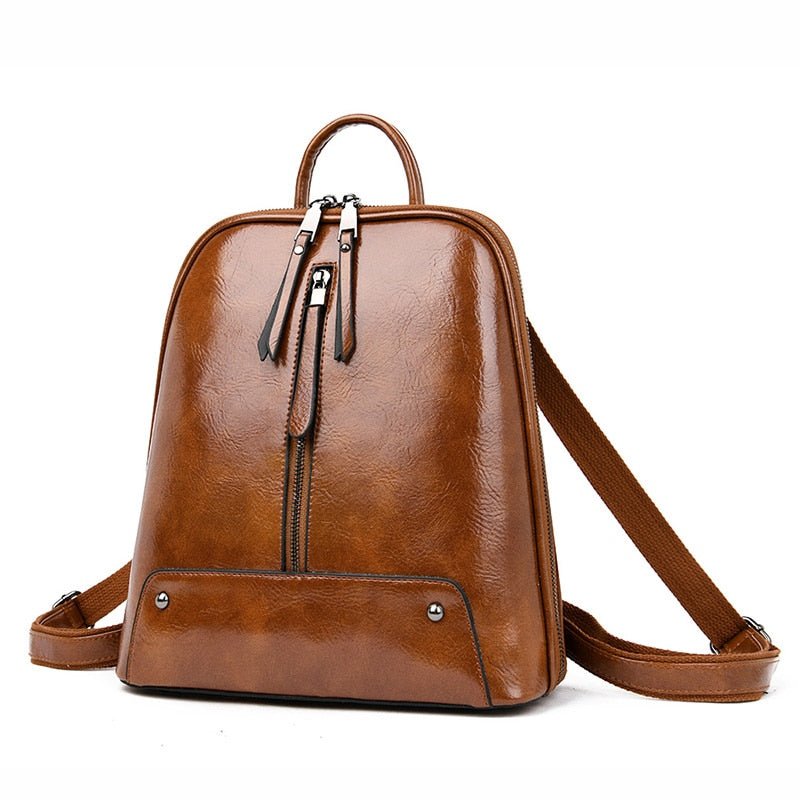 Mochila Feminina de Couro Luxo Lauren