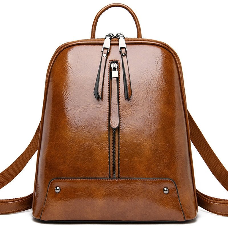 Mochila Feminina de Couro Luxo Lauren 5
