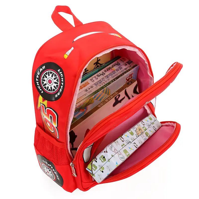 Mochila Infantil Escolar Carros 3D 4