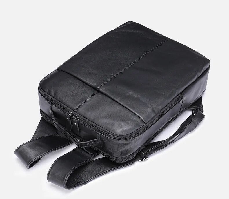 Mochila Masculina de Couro Becker Notebook 14 8