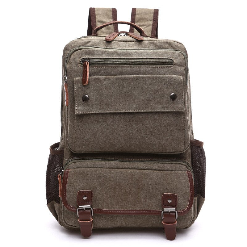 Mochila Masculina de Couro Grande Adventure 7