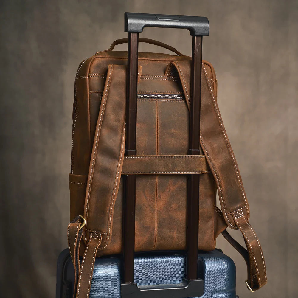 Mochila Masculina de Couro Legitimo PackPro 6