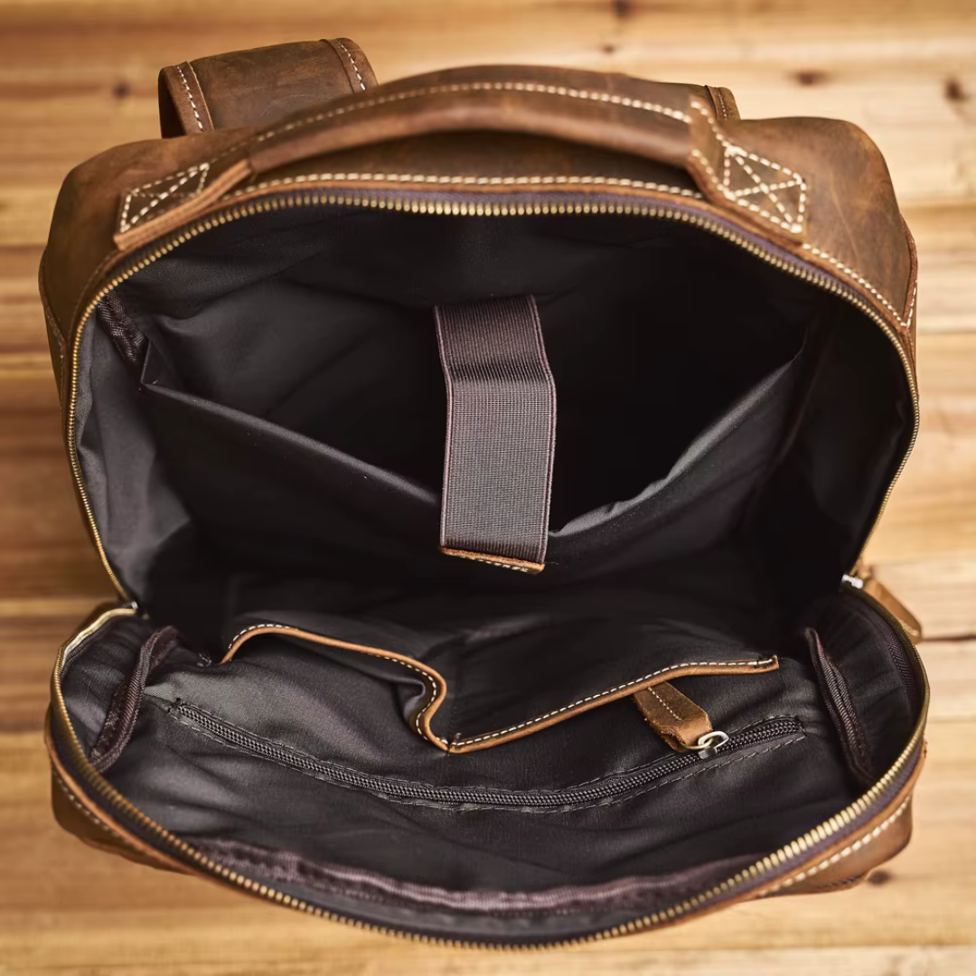 Mochila Masculina de Couro Legitimo PackPro 8