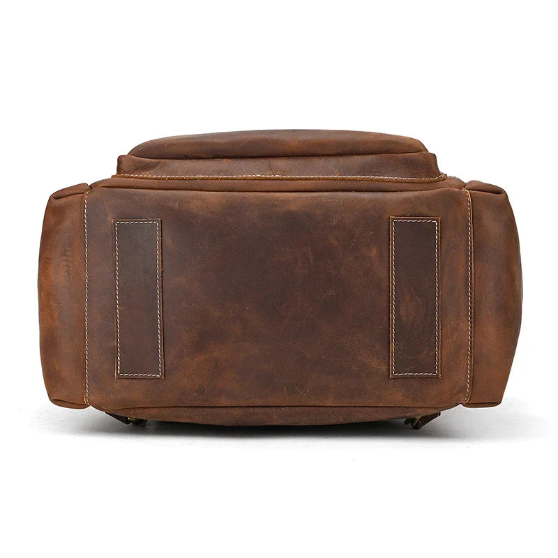Mochila Masculina de Couro Notebook 15.6 Packer 11