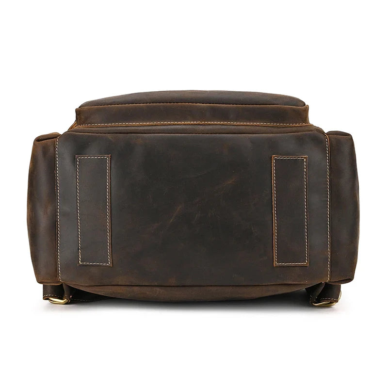 Mochila Masculina de Couro Notebook 15.6 Packer 4