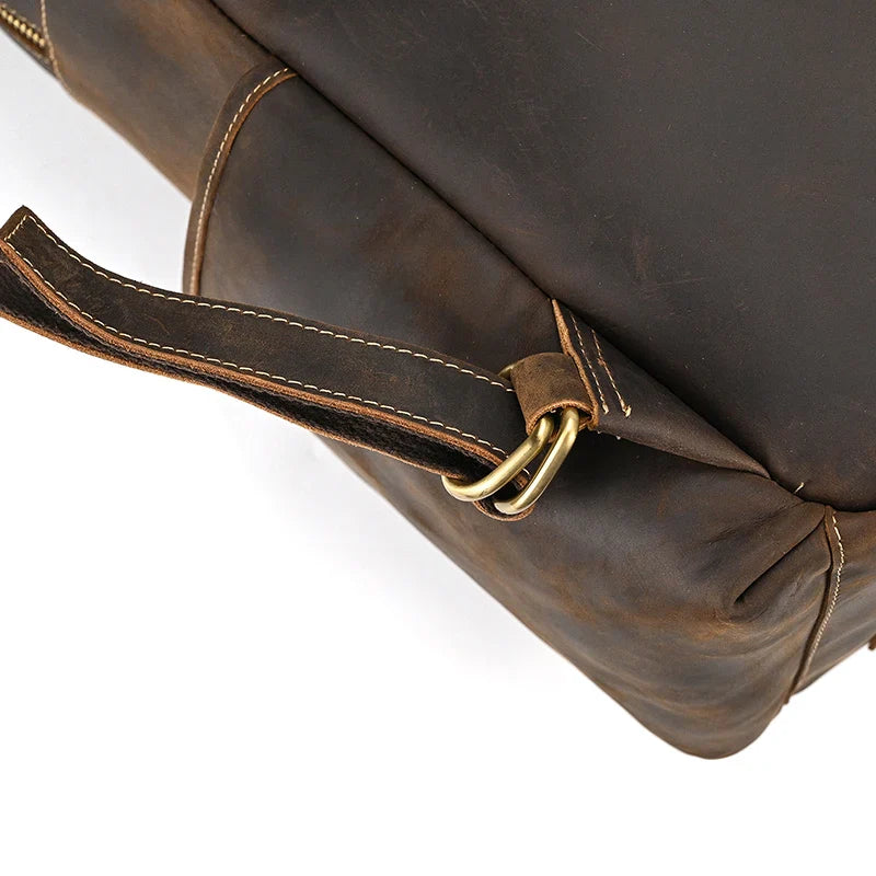 Mochila Masculina de Couro Notebook 15.6 Packer 5