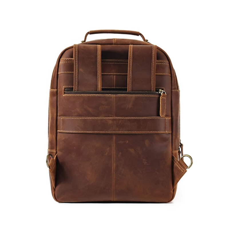Mochila Masculina de Couro Notebook 15.6 Stone 11