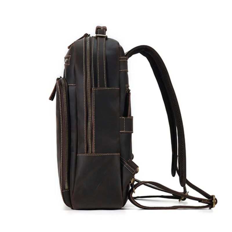 Mochila Masculina de Couro Notebook 15.6 Stone 4